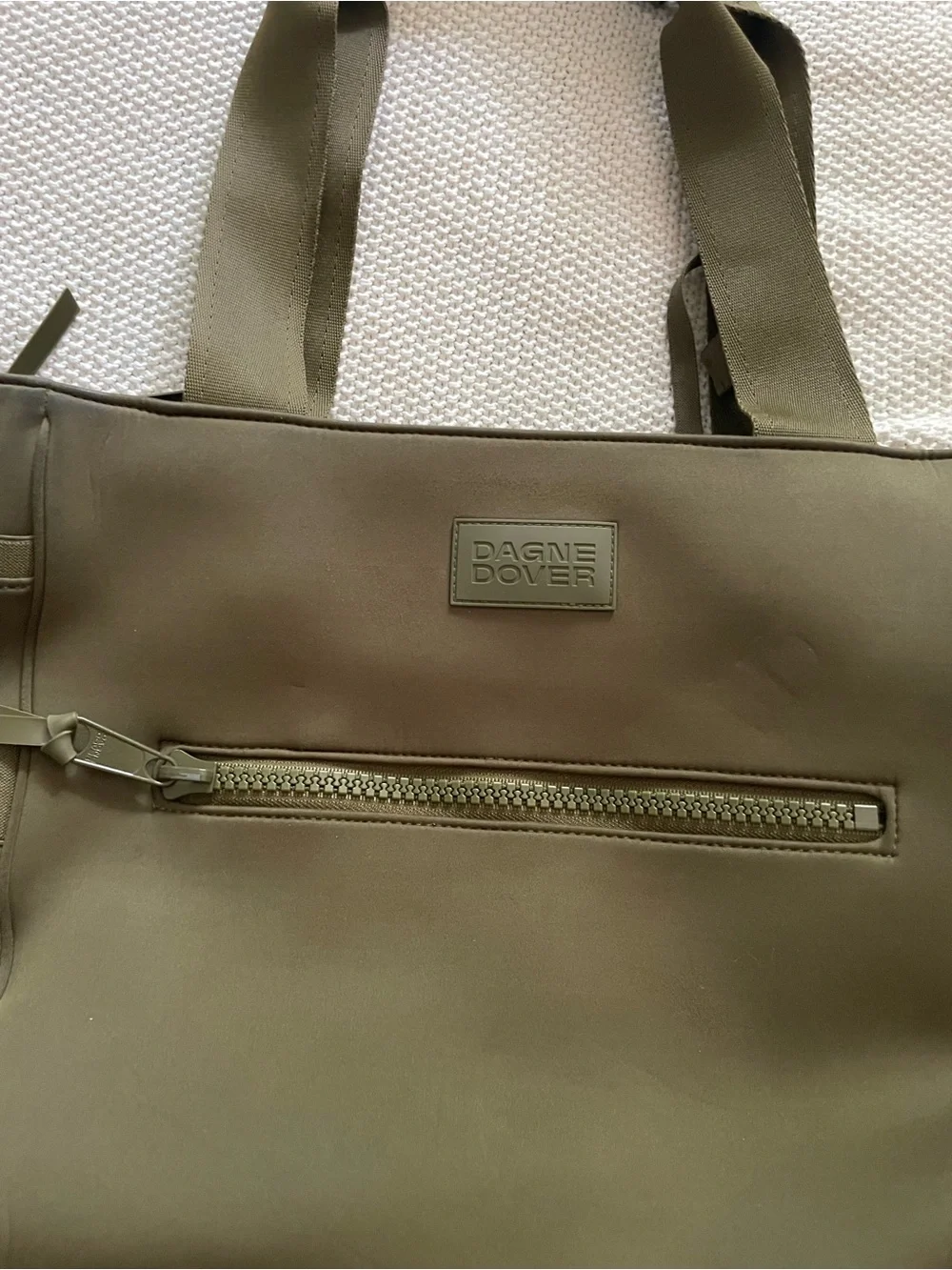 DAGNE DOVER Dark Moss tote/Diaper Bag